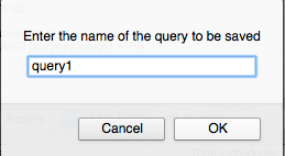 Enter query name